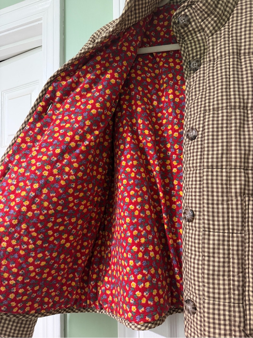 Toad&Co Manzana Quilted Jacket, Partridge Gingham, size M - Picture 3 of 6